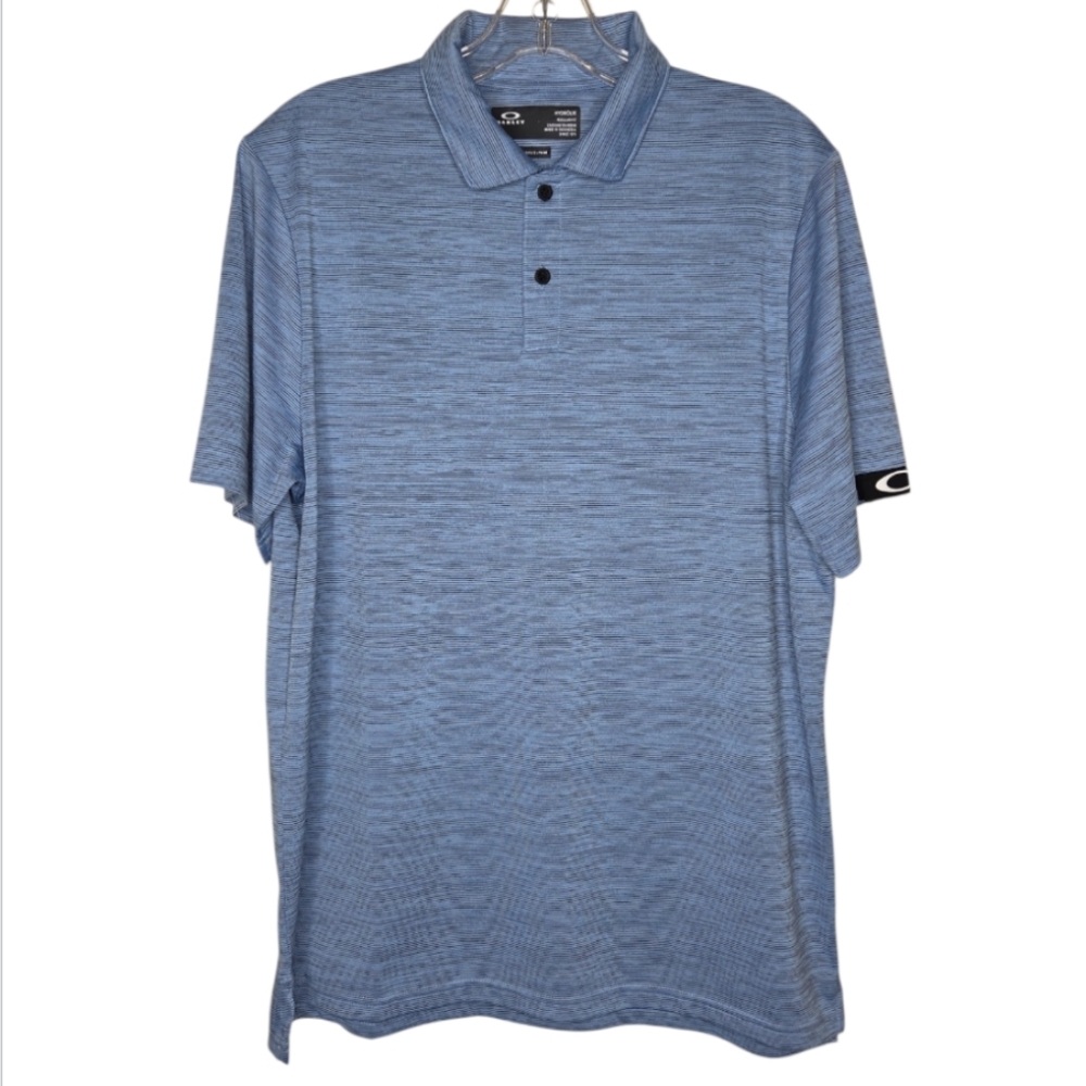 Oakley Hydrolix Men's Blue Heather Golf Polo Size S